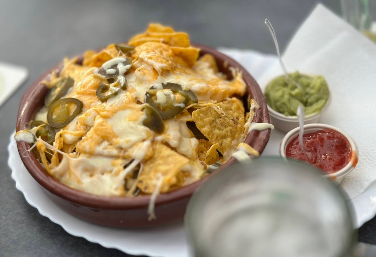 Nachos served at Paddy's Anchor